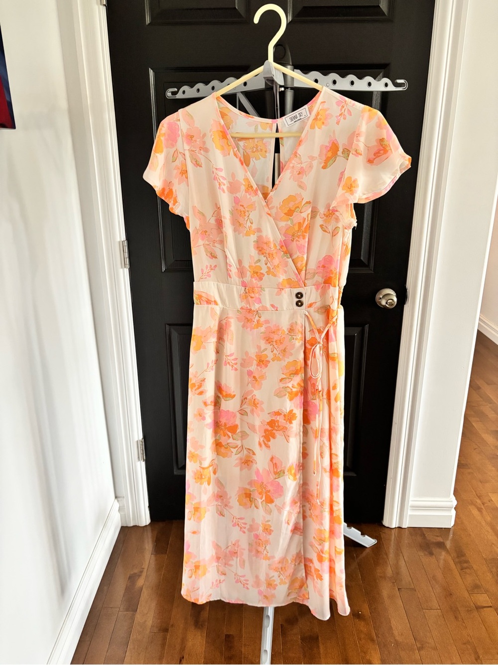 Floral Dress in Peach Pink